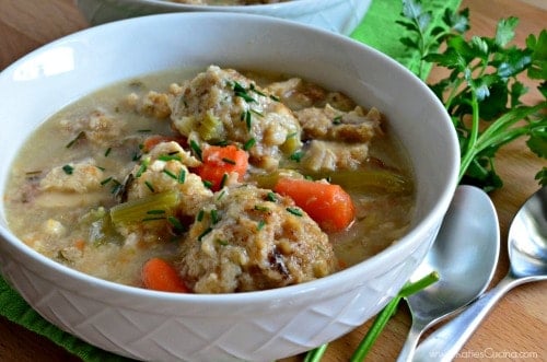 Turkey & Stuffing Dumpling Soup