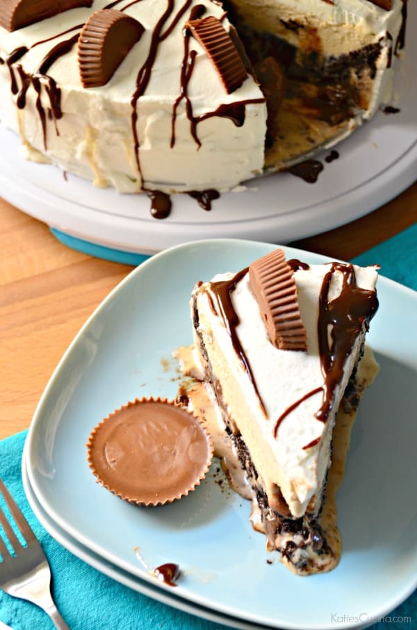 Peanut Butter Fudge Ice Cream Cake