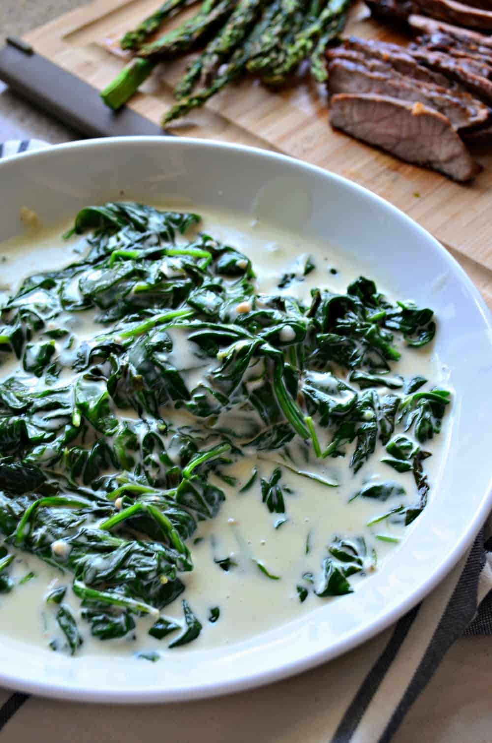 The Best Creamed Spinach - Katie's Cucina