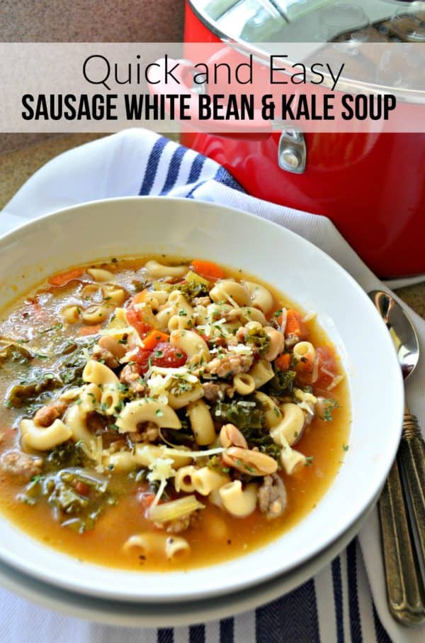 Sausage White Bean & Kale Soup Katie's Cucina
