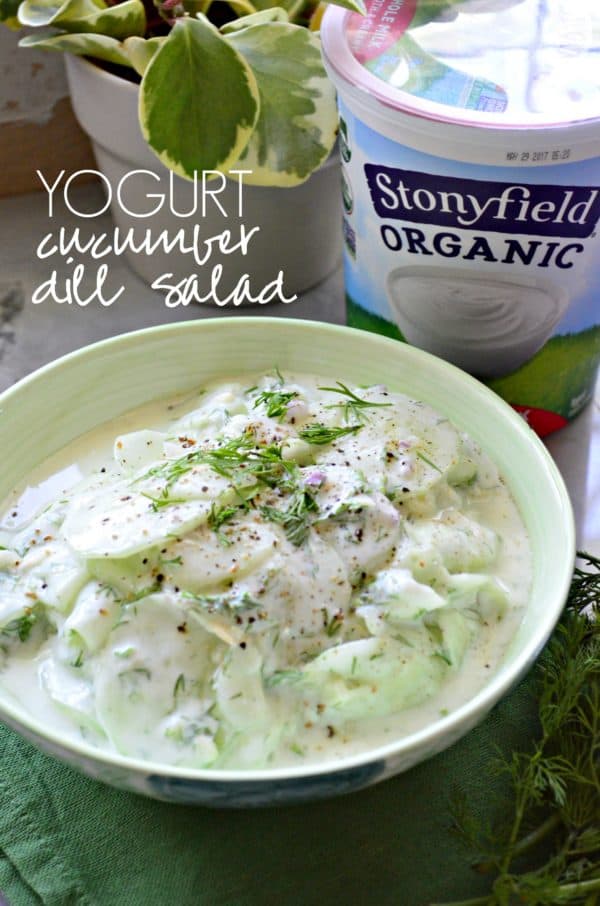 Yogurt Cucumber Dill Salad Katie's Cucina