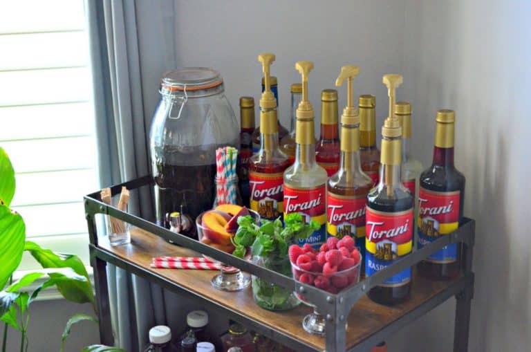 How to Create an Iced Tea Bar with Torani Fruit Syrups! Katie's Cucina