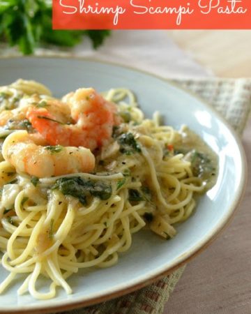 Shrimp Scampi Pasta | KatiesCucina.com @KatiesCucina #recipe #seafood #shrimp #pasta