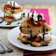Puff Pastry w/ Strawberries & Cream