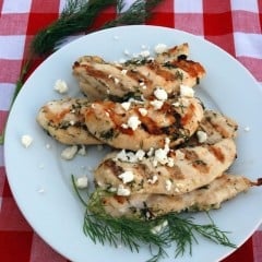 Grilled Greek Chicken Strips