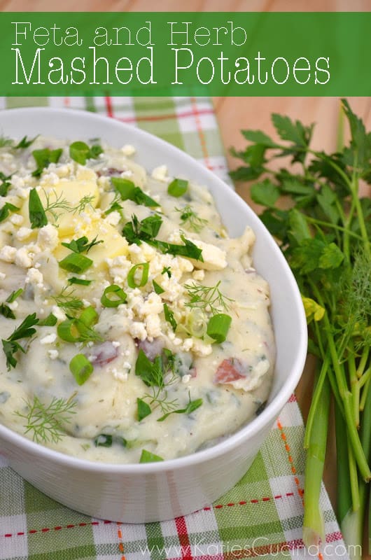Feta and Herb Mashed Potatoes Feta and Herb Mashed Potatoes