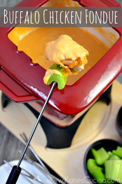Buffalo Chicken Fondue #fondueweek #chicken #recipe