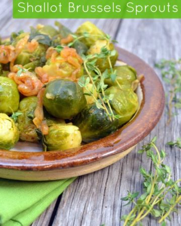 {Guest Post from Katie's Cucina} Smoked Paprika and Shallot Brussels Sprouts #recipe #vegetarian #sidedish