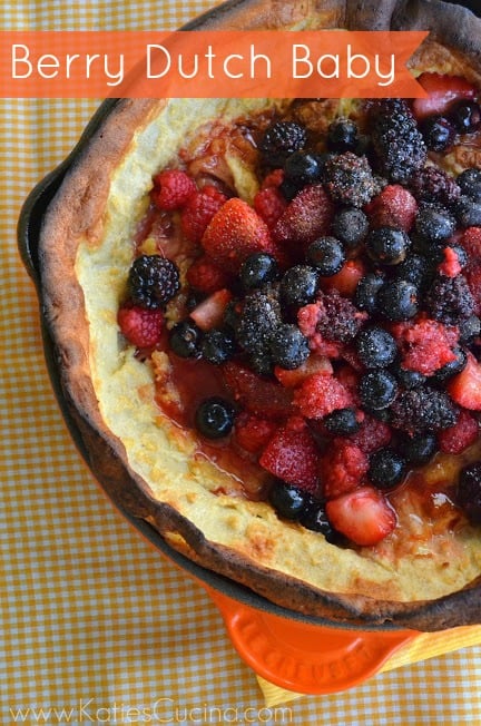 Berry Dutch Baby from KatiesCucina.com