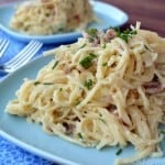 Lighter Spaghetti Carbonara