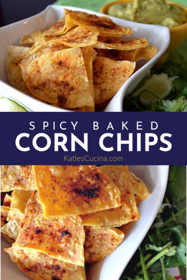 Spicy Baked Corn Chips Katie's Cucina