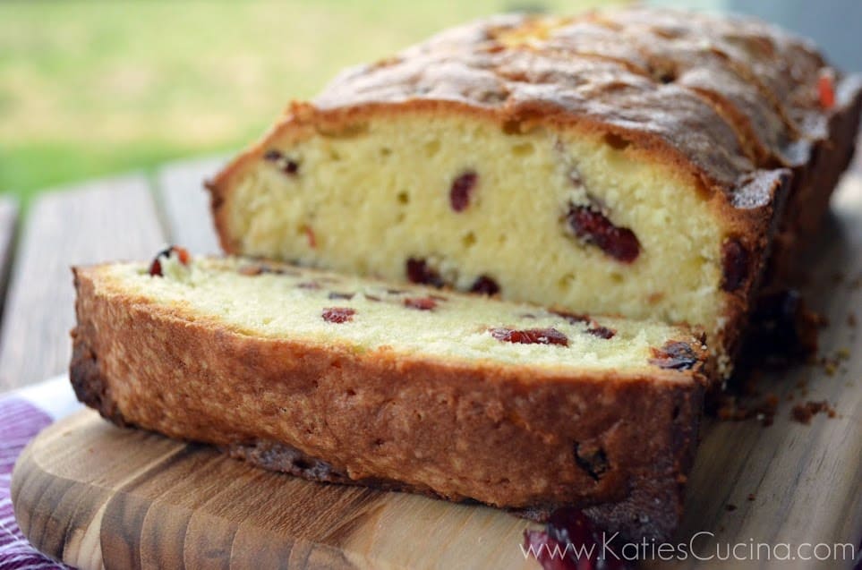 Cherry Almond Pound Cake - Katie's Cucina