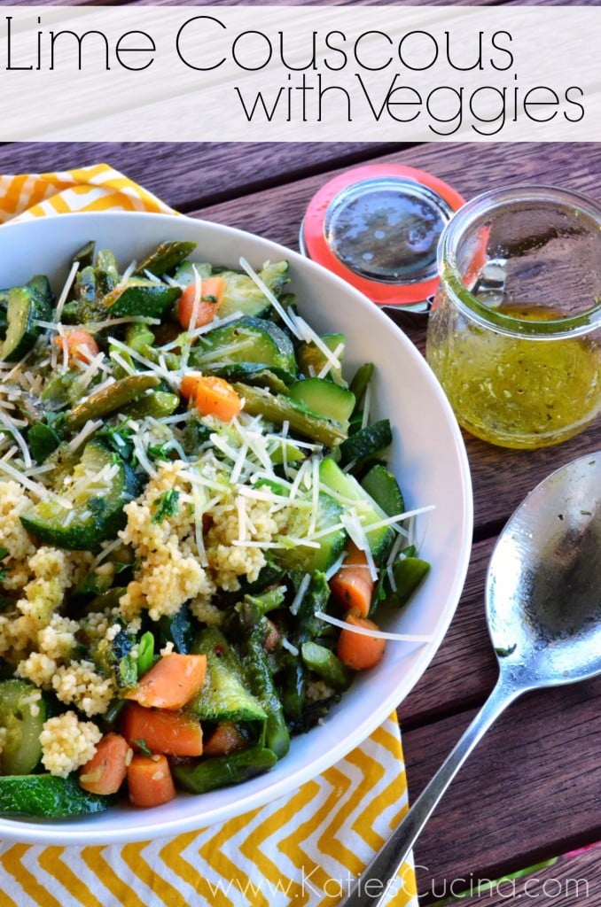 Lime Couscous with Veggies from KatiesCucina.com #recipe #couscous