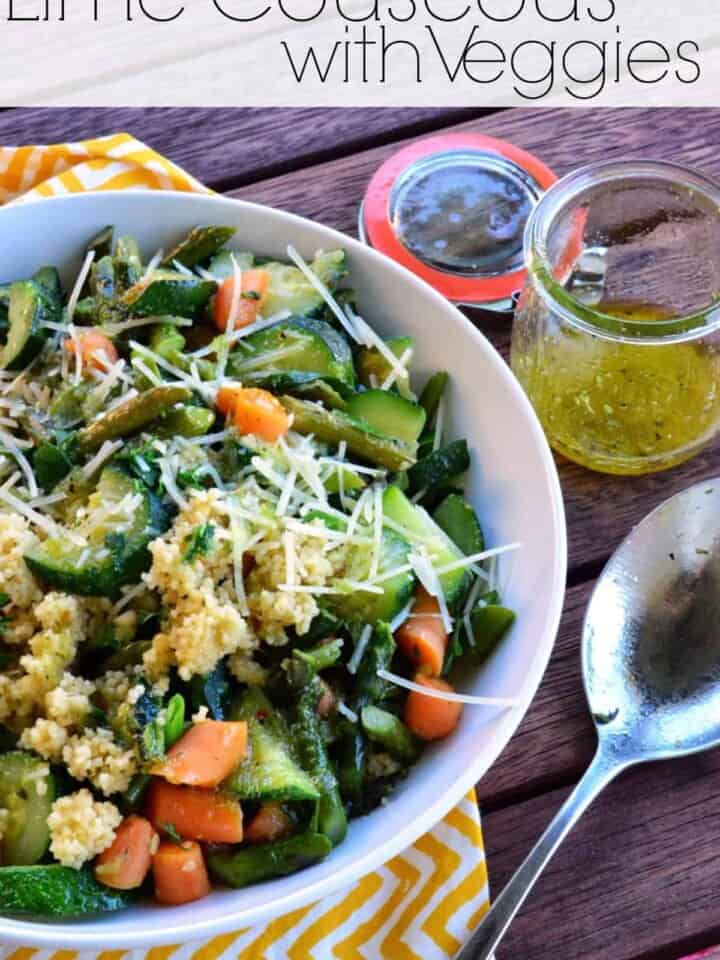 Lime Couscous with Veggies from KatiesCucina.com #recipe #couscous