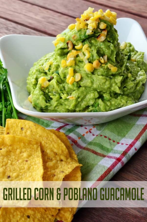 Grilled Corn & Poblano Guacamole Katie's Cucina