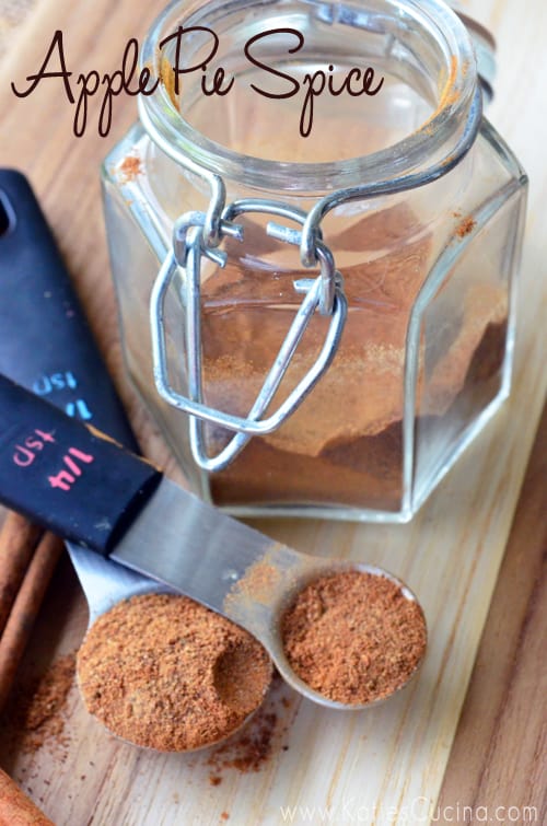 Easy to make Apple Pie Spice from KatiesCucina.com #apple #spice #DIY #Recipe