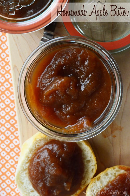 Homemade Apple Butter from KatiesCucina.com