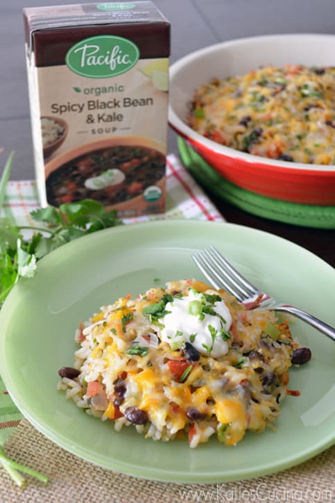 Mexican Vegetarian Rice Bake from KatiesCucina.com