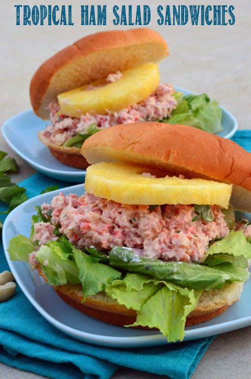Tropical Ham Salad Sandwiches
