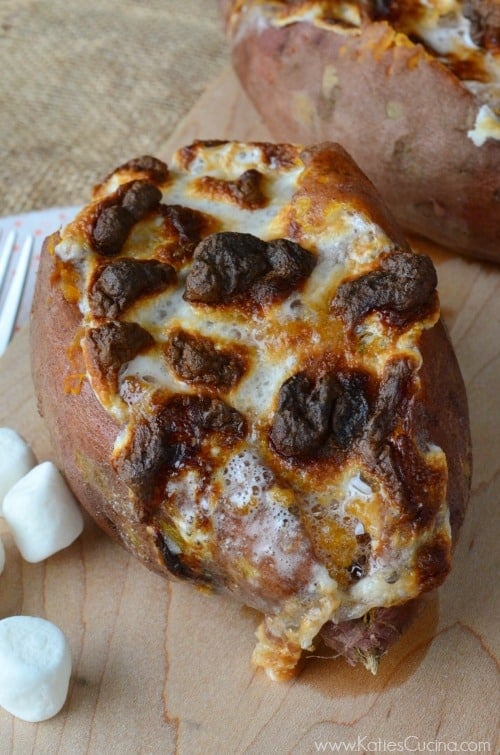 Twice Baked Candied Sweet Potato