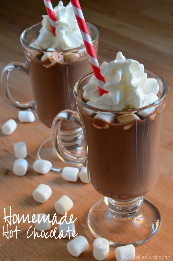 easy homemade hot chocolate using just a few ingredients you have on hand! 