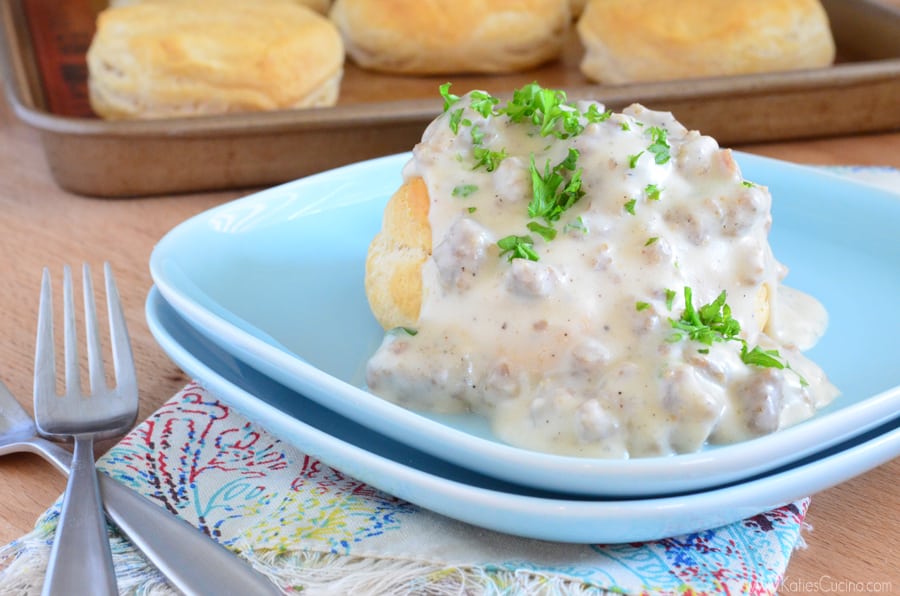 Sausage Gravy recipe from KatiesCucina.com