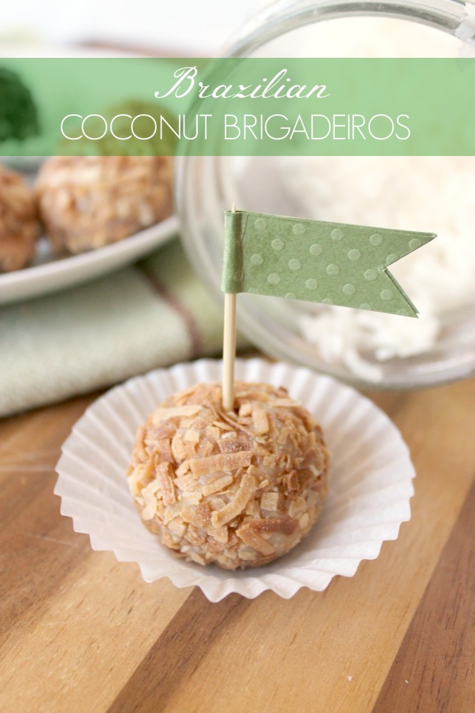 Brazilian Coconut Brigadeiros from The Kitchen Prep on KatiesCucina.com