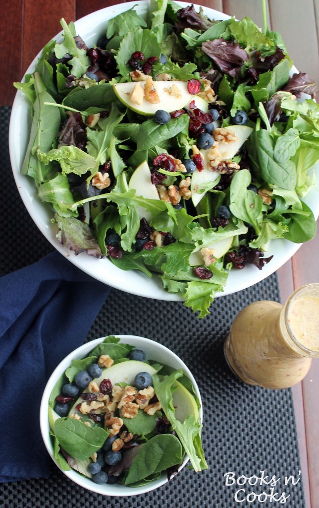 Salad with Pear Vinaigrette from Books n' Cooks on KatiesCucina.com