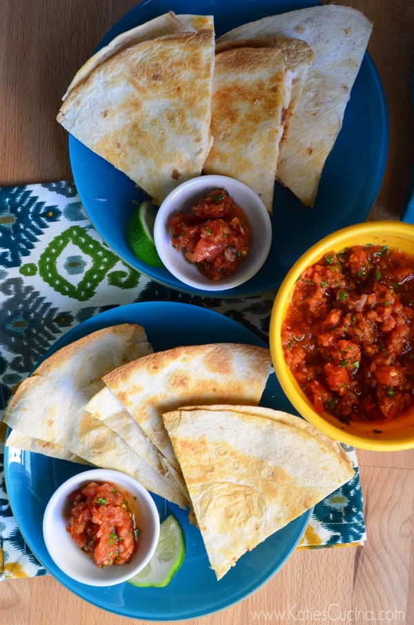 Chipotle Chicken with Bacon Baked Quesadillas 