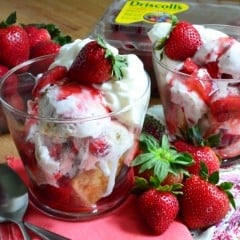 Strawberry Shortcake Ice Cream Sundaes