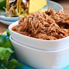 slow cooker shredded chicken tacos