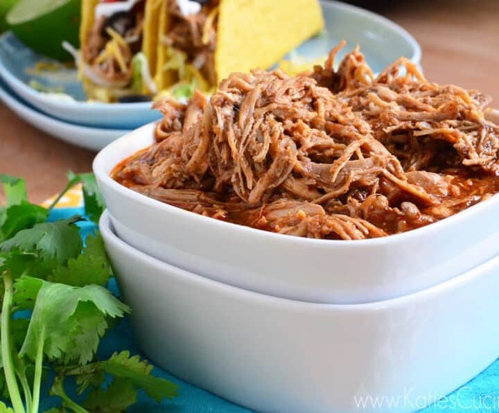 slow cooker shredded chicken tacos