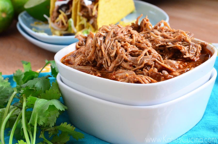 slow cooker shredded chicken tacos