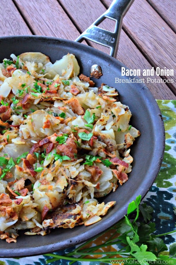 Bacon and Onion Breakfast Potatoes #FWCon