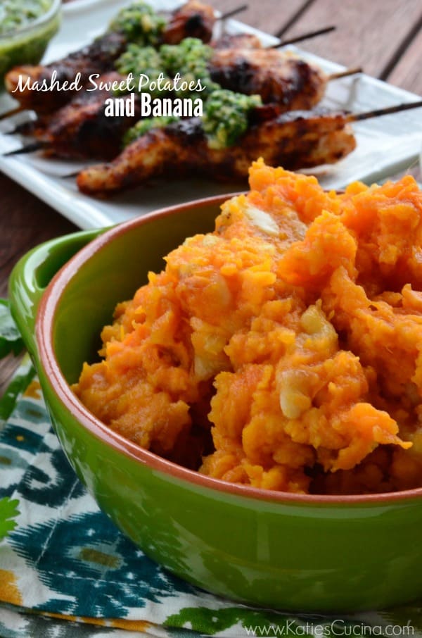 Mashed Sweet Potatoes and Banana