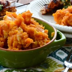 Mashed Sweet Potatoes and Banana