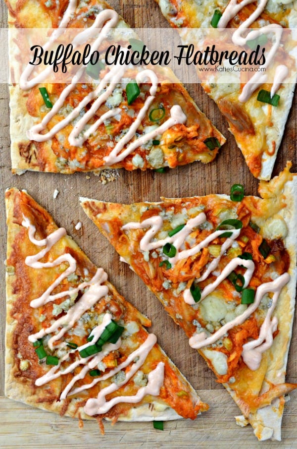 Buffalo Chicken Flatbreads w/ @stonyfield Greek Yogurt Buffalo Sauce! #CleanPlateClub #StonyfieldBlogger #recipe