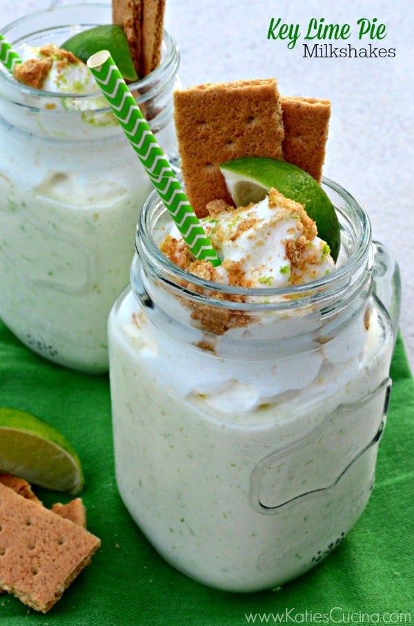 Key Lime Pie Milkshakes from @KatieJasiewicz #MilkshakeWeek