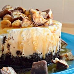 Mini Snickers Ice Cream Cakes