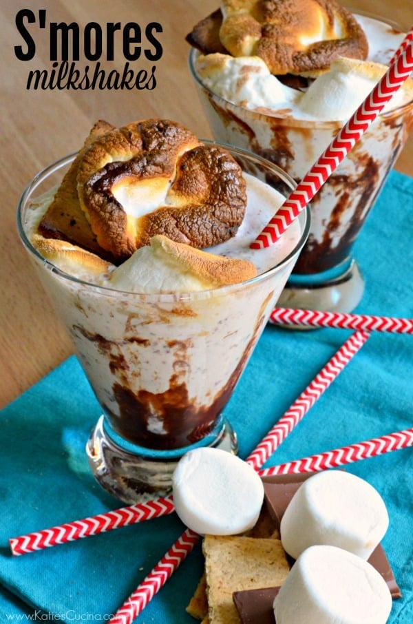 S'mores Milkshakes from @KatieJasiewicz #MilkshakeWeek