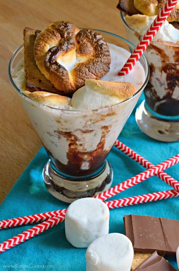 S'mores Milkshakes from @KatieJasiewicz #MilkshakeWeek