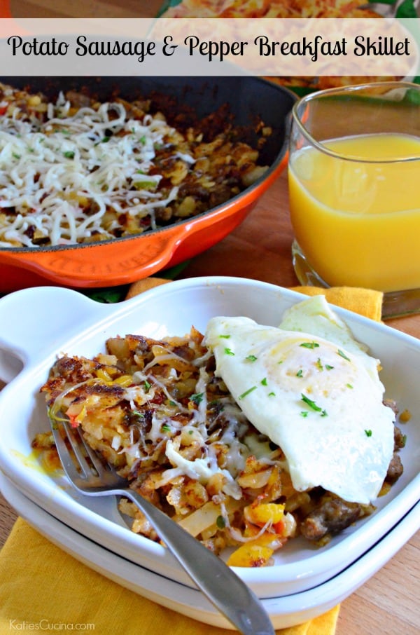 Sausage Potato Breakfast Skillet with Peppers