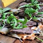 Steak Pear and Gorgonzola Flatbread