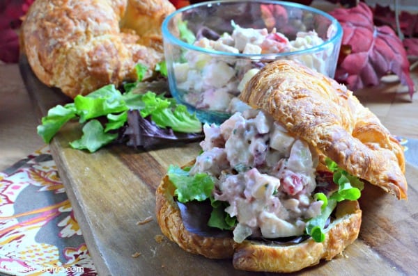 Cranberry Turkey Salad on Croissants