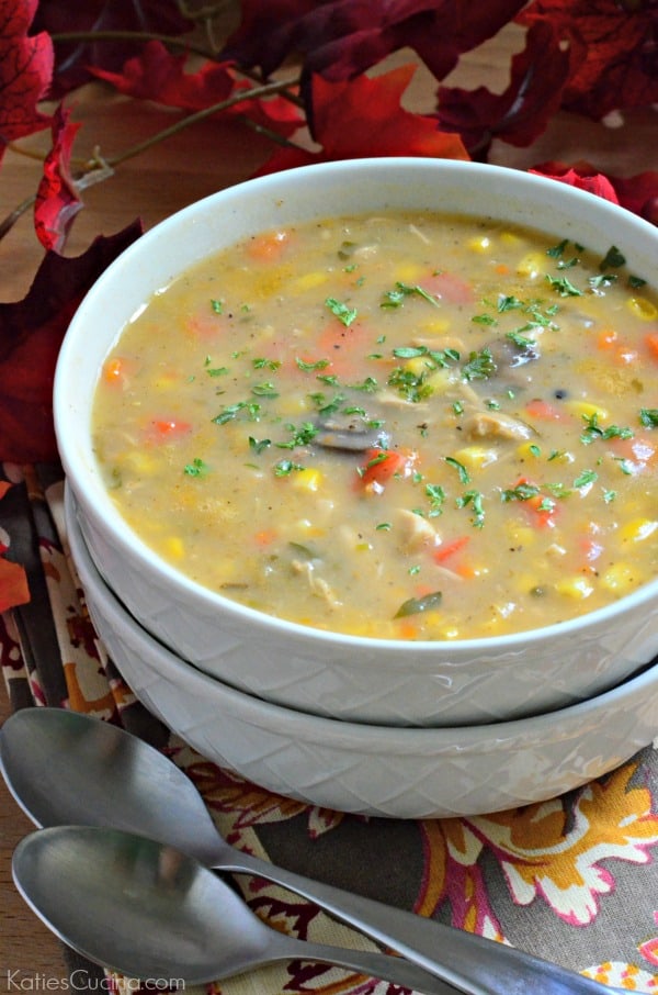 Potato Corn Chowder with Turkey