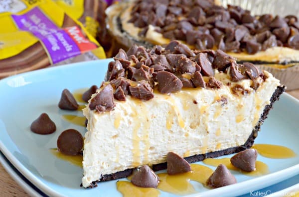 Dulce de Leche No-Bake Cheesecake Pie #NestleTollHouse #DelightFulls #TollHouseTime