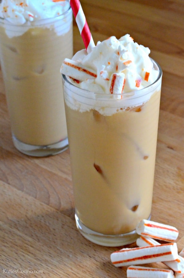 Taste just like the coffee house version! Easy Iced Peppermint Coffee recipe!