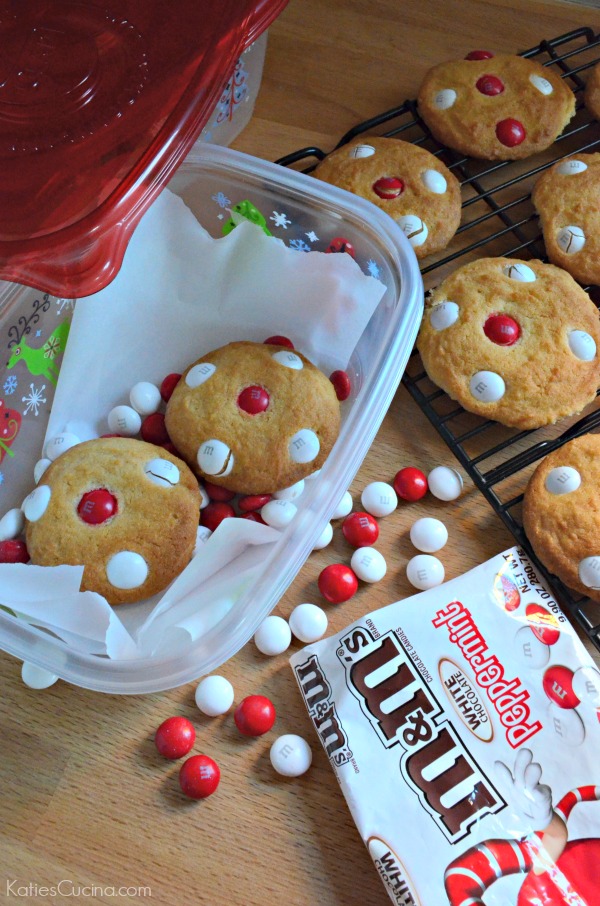 White Chocolate Peppermint M&M Cookies