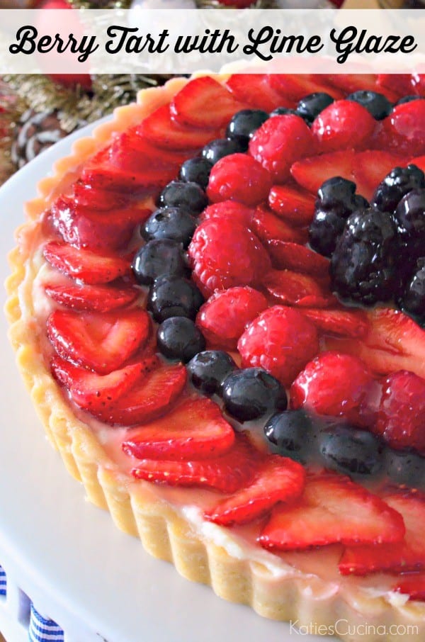 Berry Tart with Lime Glaze