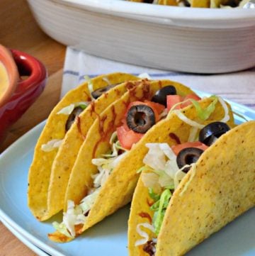 Ground Beef and Chorizo Baked Tacos